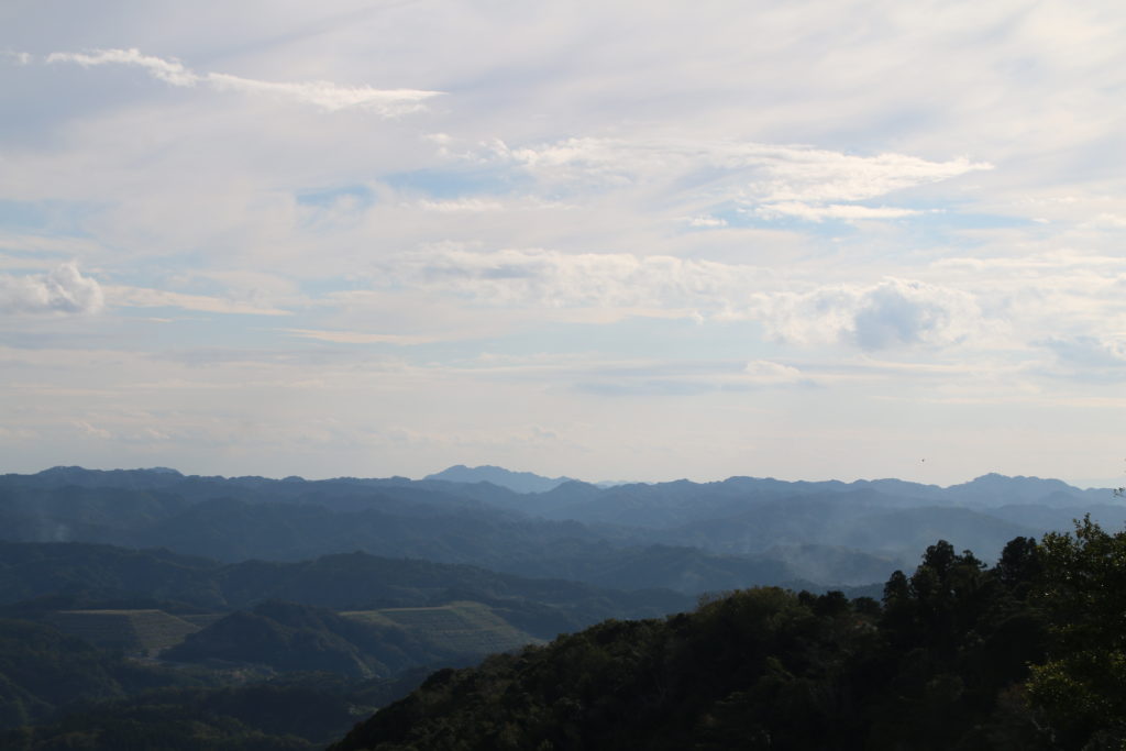 九十九谷展望公園から望む印象的な雲（2021年10月）
