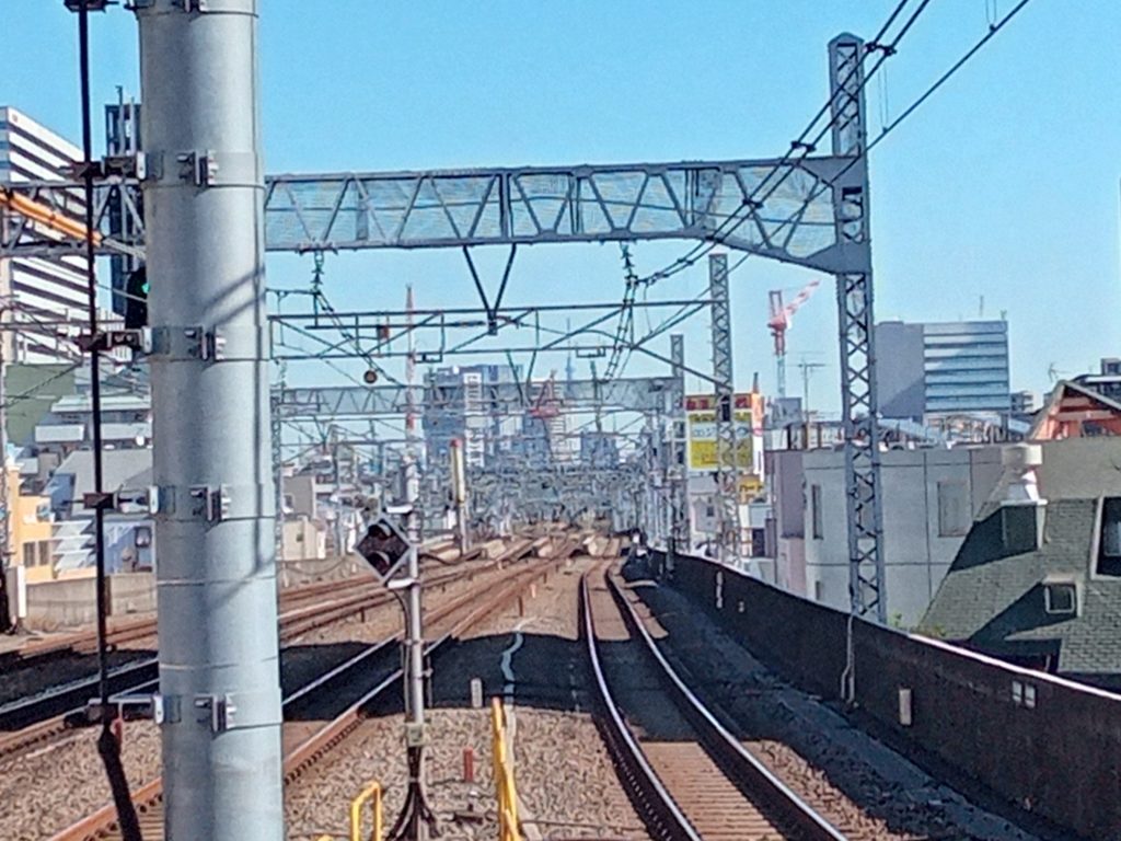 某駅から見えるスカイツリー（2021年11月）