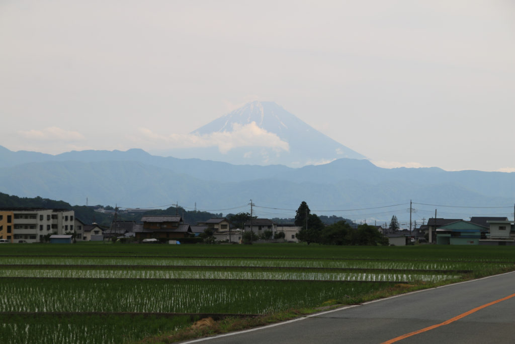 韮崎から見る富士山