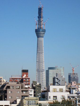 朝日新聞社懸賞　スカイツリー建設中　写真2枚 朝日新聞デジタル：東京スカイツリー 建設中の姿とらえた写真集