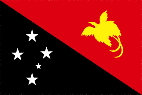 パプアニューギニア独立国 Papua New Guinea PG ラン Orchidaceae、スイレン Nymphaea、ハイビスカスHibiskus rosa-sinensis
