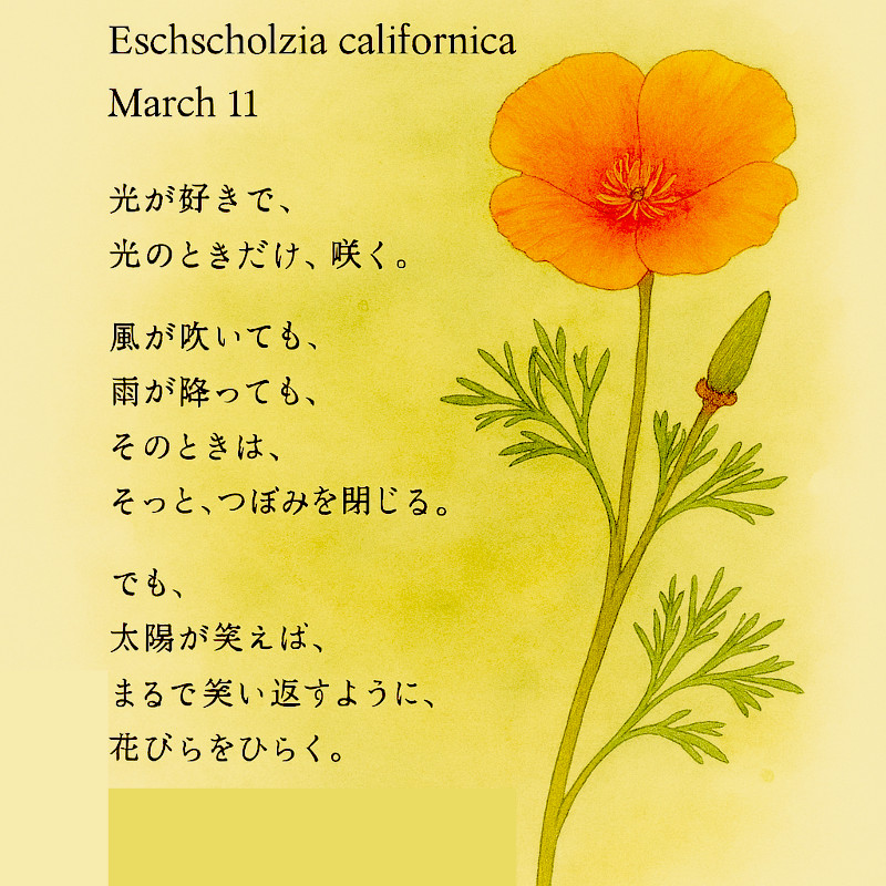 ハナビシソウ（