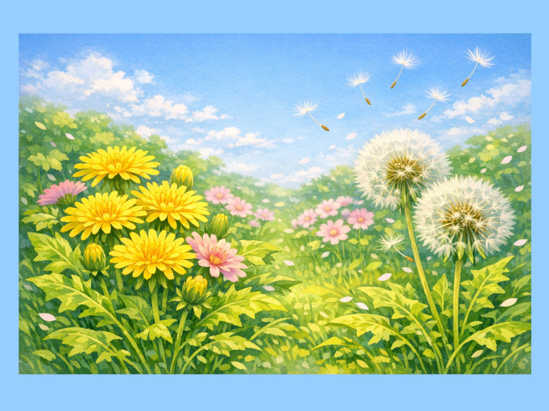 タンポポ（蒲公英、学名：Taraxacum）"