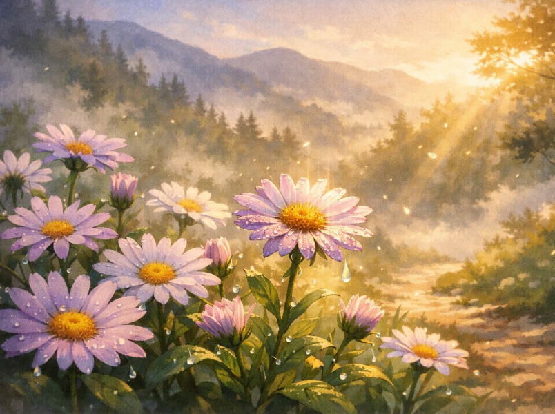 アズマギク（東菊）＝ミヤマヨメナ（深山嫁菜）