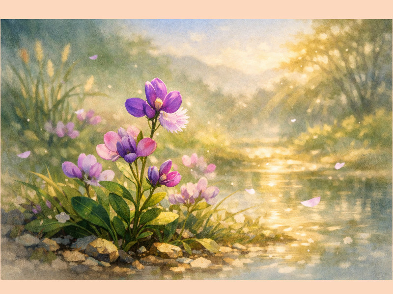 ヒメハギ（姫萩、学名：Polygala chamaebuxus ）