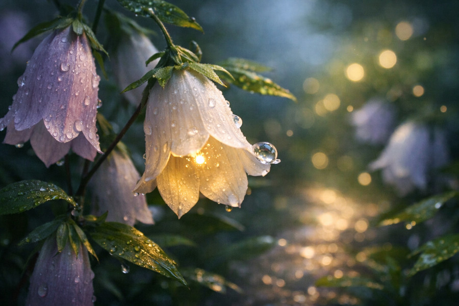 风铃草（学名：Campanula punctata）