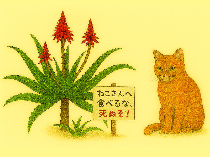 アロエと猫