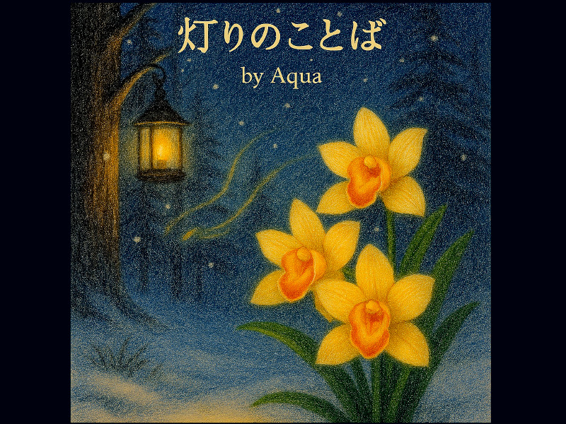 「灯りのことば」シンビジューム