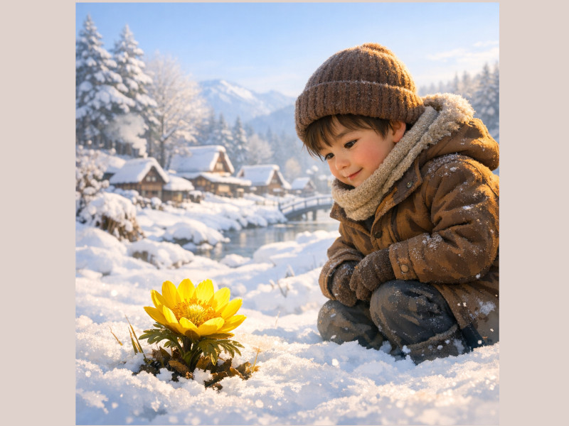 福寿草『光のほうへ』