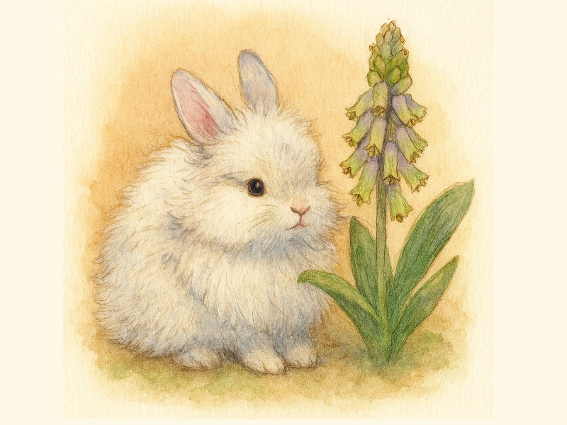 子ウサギとラシュナリア