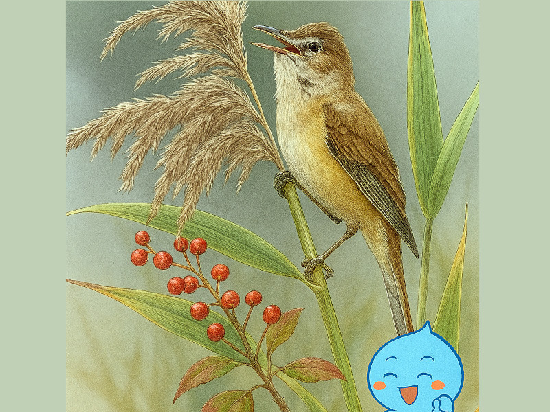 ヨシにオオヨシキリ