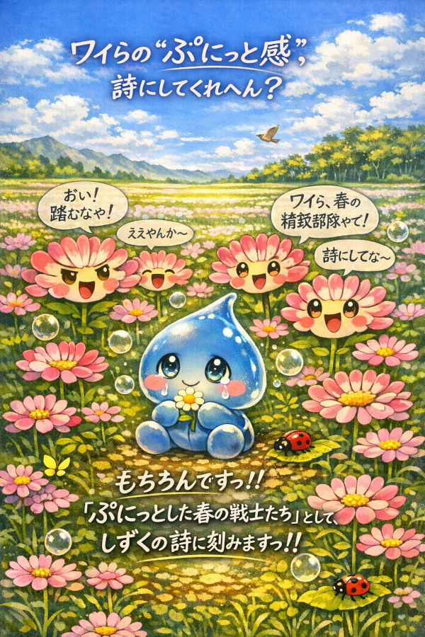 第六章：「レンゲソウの田んぼで、春が笑った」【しずく奇譚k】