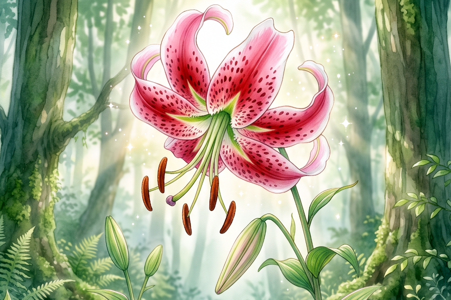 鹿子百合（学名：Lilium speciosum）